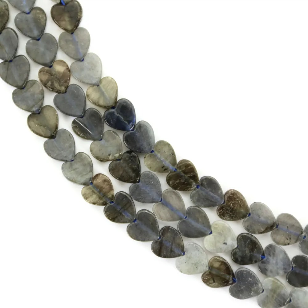 Labradorite heart 6mm x 38cm
