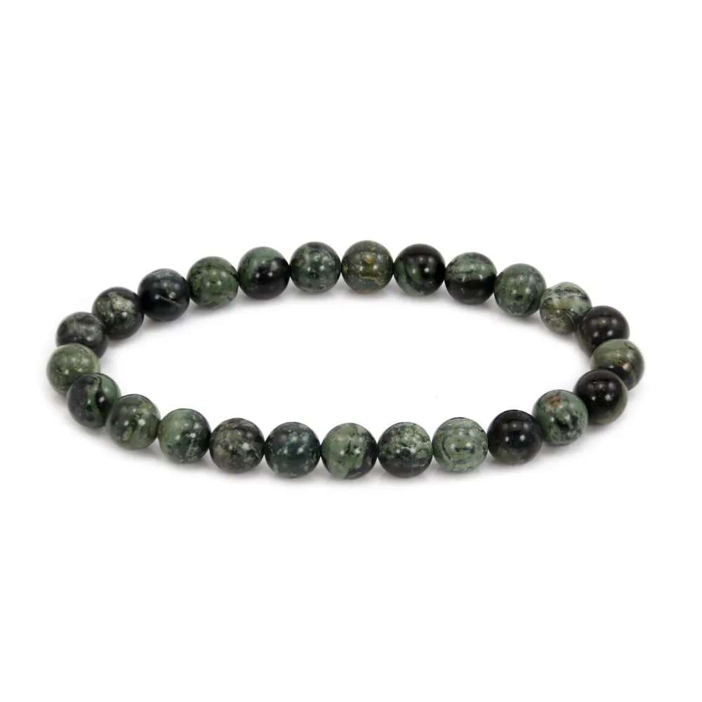 Pulsera de Jaspes Kambaba redonda de 8 mm - Elástica x 1 ud.