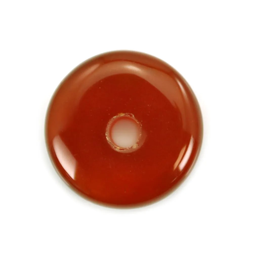 Donut Ágata roja 15mm x 1 ud.