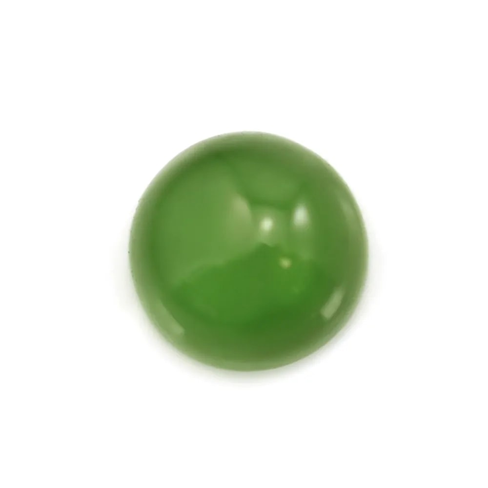Cabochon di giada nefrite russa tonda 5mm x 1 pezzo