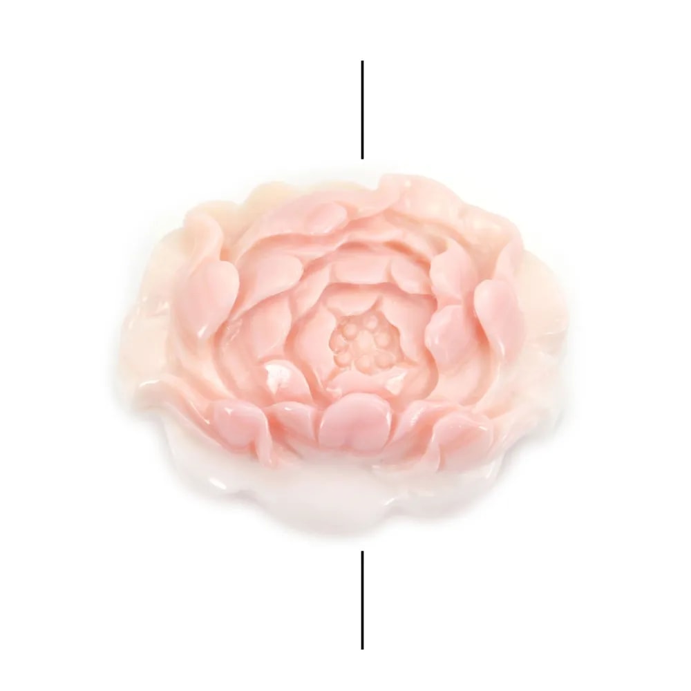 Lumaca rosa scolpita 30x40mm x 1pz
