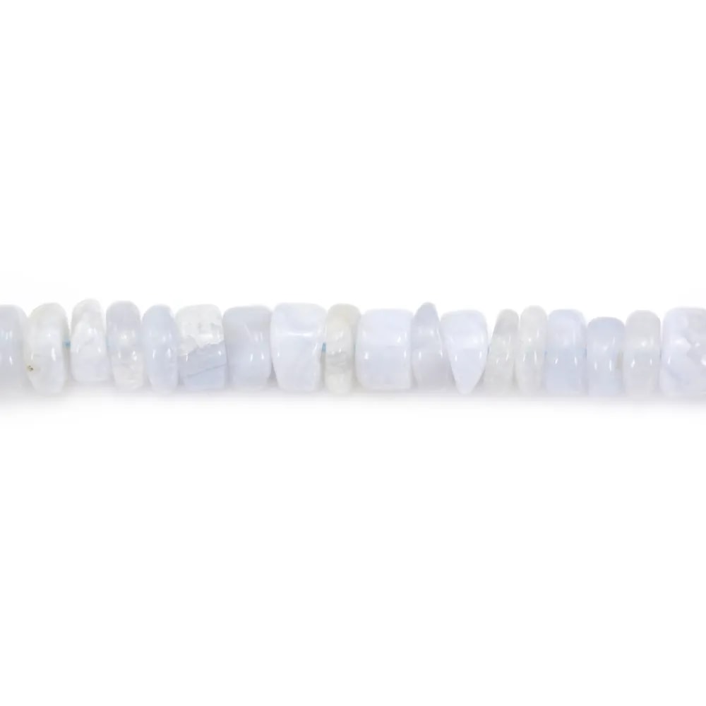Chalcedony rondelle heishi 6-8mm x 40cm