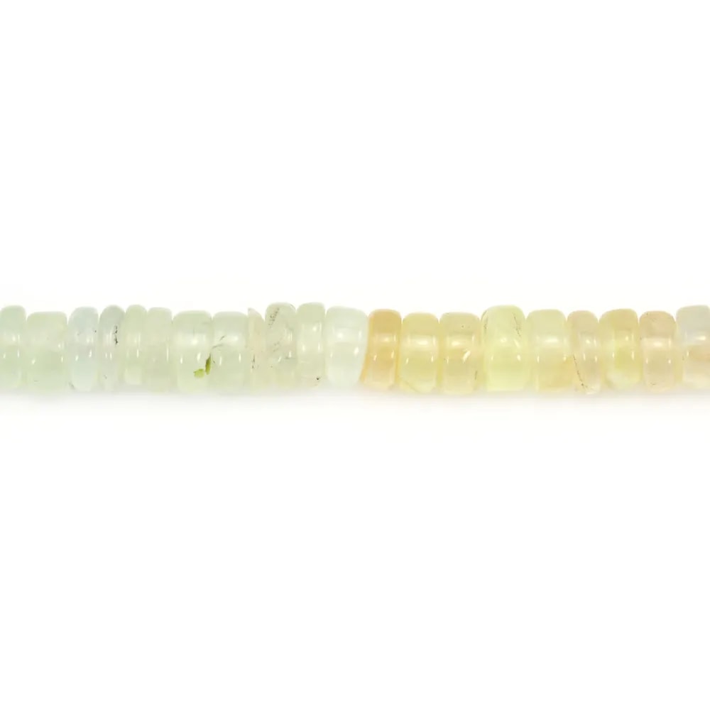 Prehnite multicolore sfumata, rondelle heishi 5-6mm x 40cm