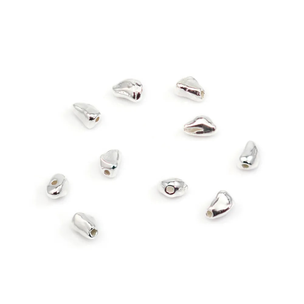 Perla pepita barroca 2-3mm - Plata 925 x 10 piezas