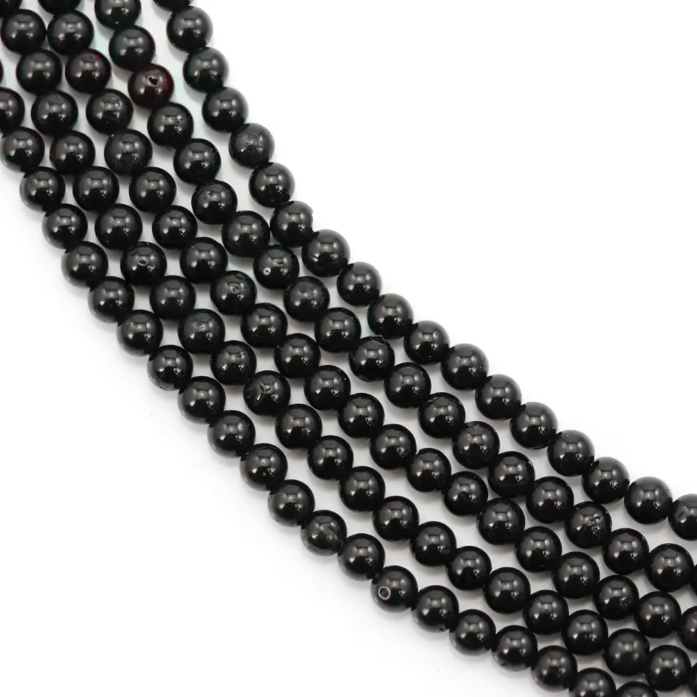 Tormalina nera rotonda 3mm x 39cm