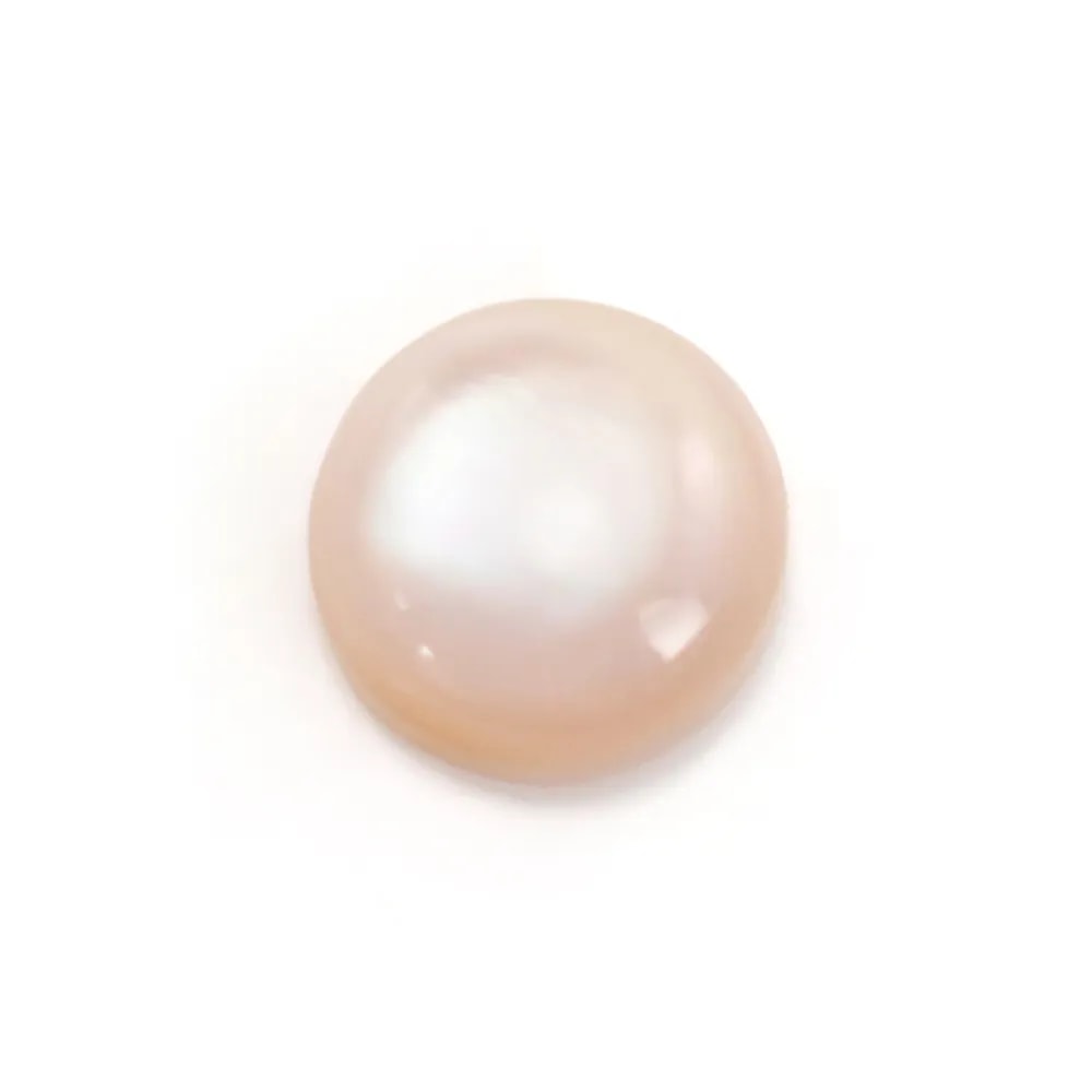 Cabochon madreperla rosa tondo 4mm x 2 pezzi