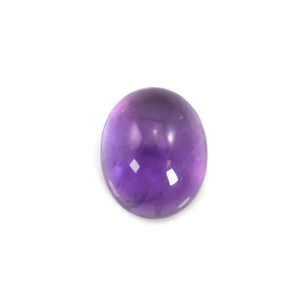 Cabujón de amatista ovalado para colgante violeta