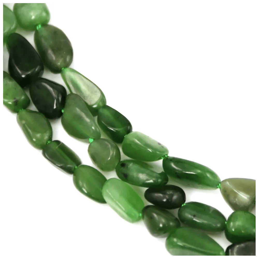 Perla di Giada Nefrite Barocca | Pietra Naturale Verde