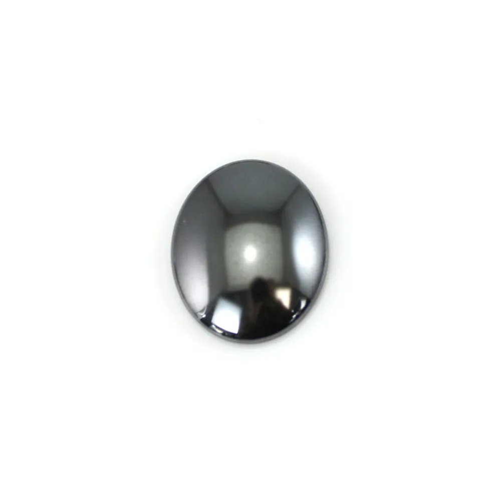Oval Hämatit Cabochons 10x12mm – Satz von 6 Natürlichen Steinen