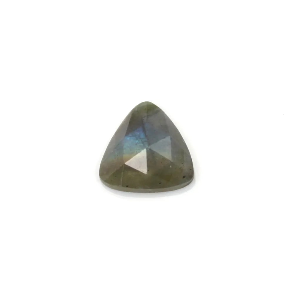 Cabujón Labradorita Triangular Facetado 10mm – Piedra Natural