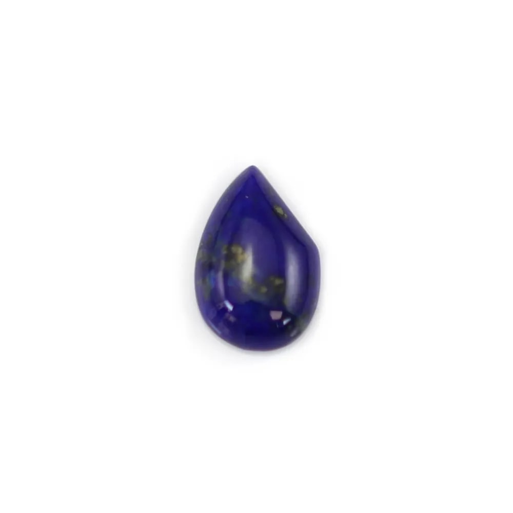 Lapis-Lazuli-Cabochons Asymmetrischer Tropfen 5x7mm – Satz von 2 Steinen