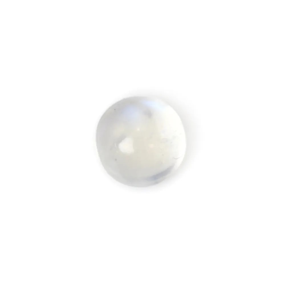 Cabochão Pedra da Lua Redondo 4mm - Cabochão Pedra da Lua para colar