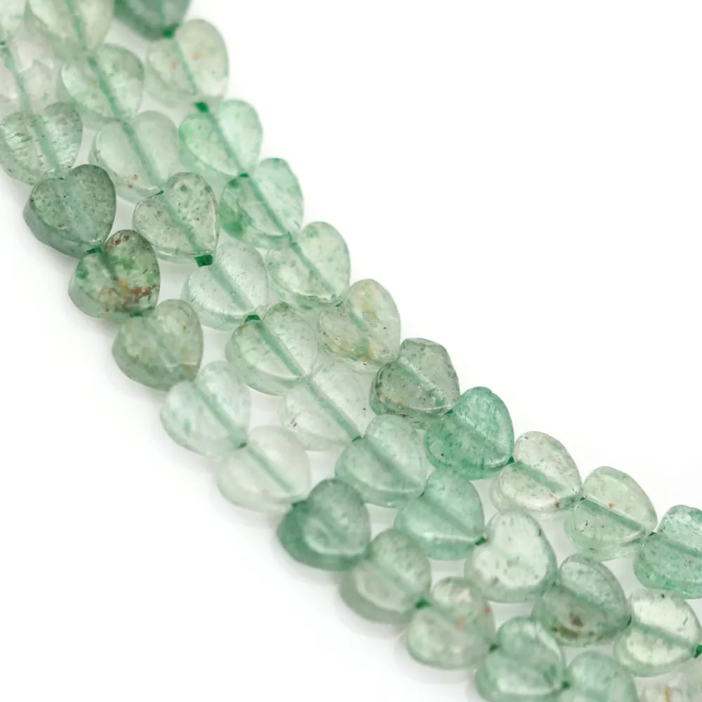 Heart Bead Green Aventurine Quartz 4mm | Natural Stone
