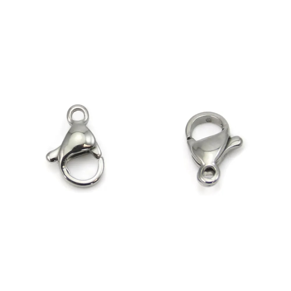 Fermoir mosquetón 10mm - Acero Inoxidable para fabricación de collar