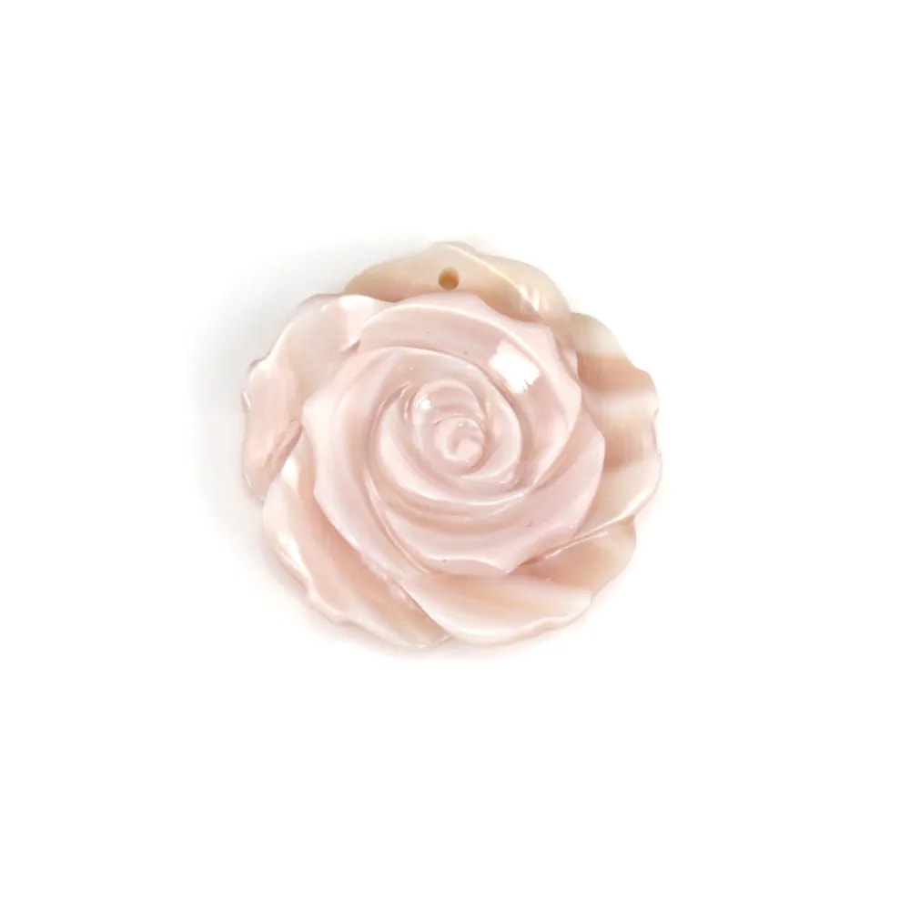 Mãe de flores semi-peroladas cor-de-rosa pérola - Comprar / Vender barato