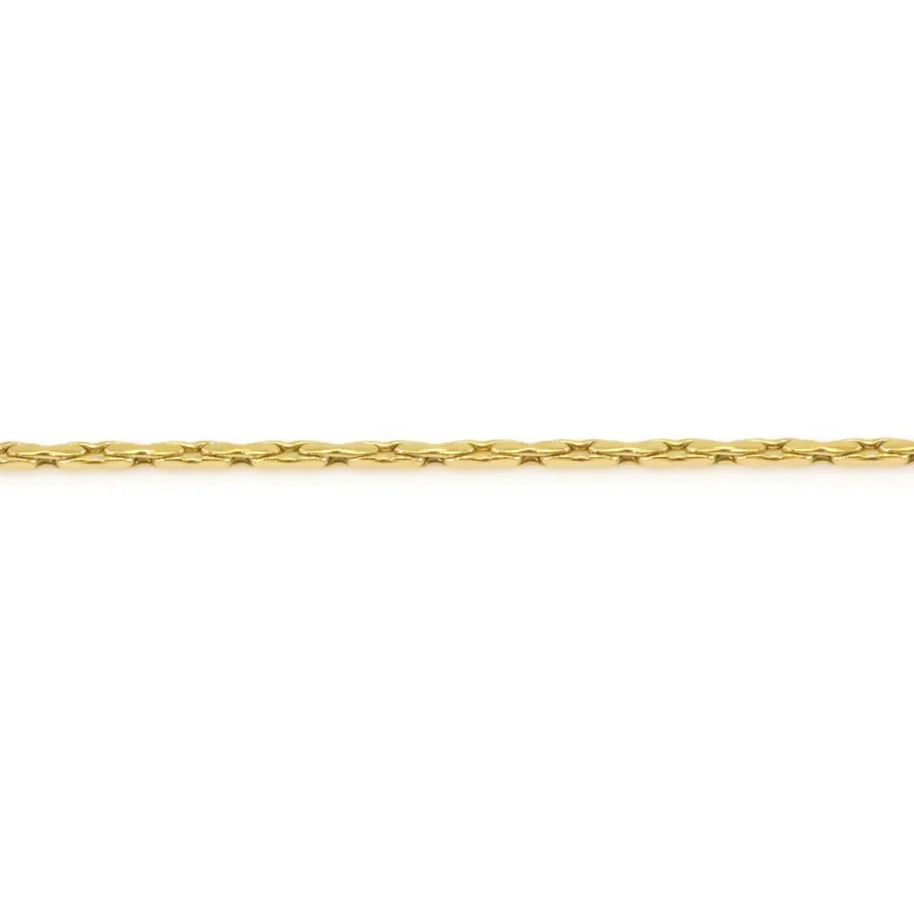Corrente serpentina 0.6mm - Aço Inox 304 dourado x 1m