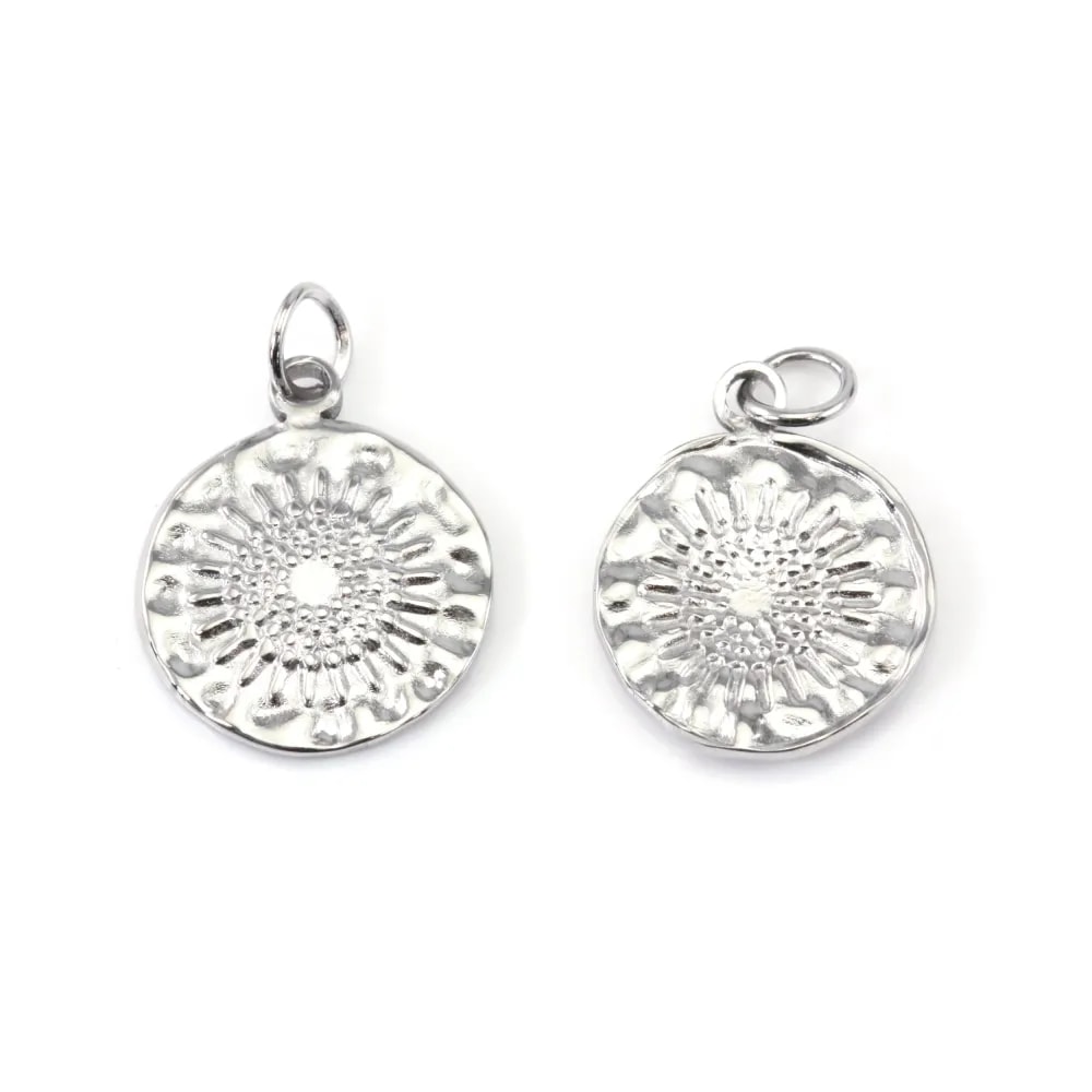 Pendant Sun | Medallion Stainless Steel 304 | Jewelry Components