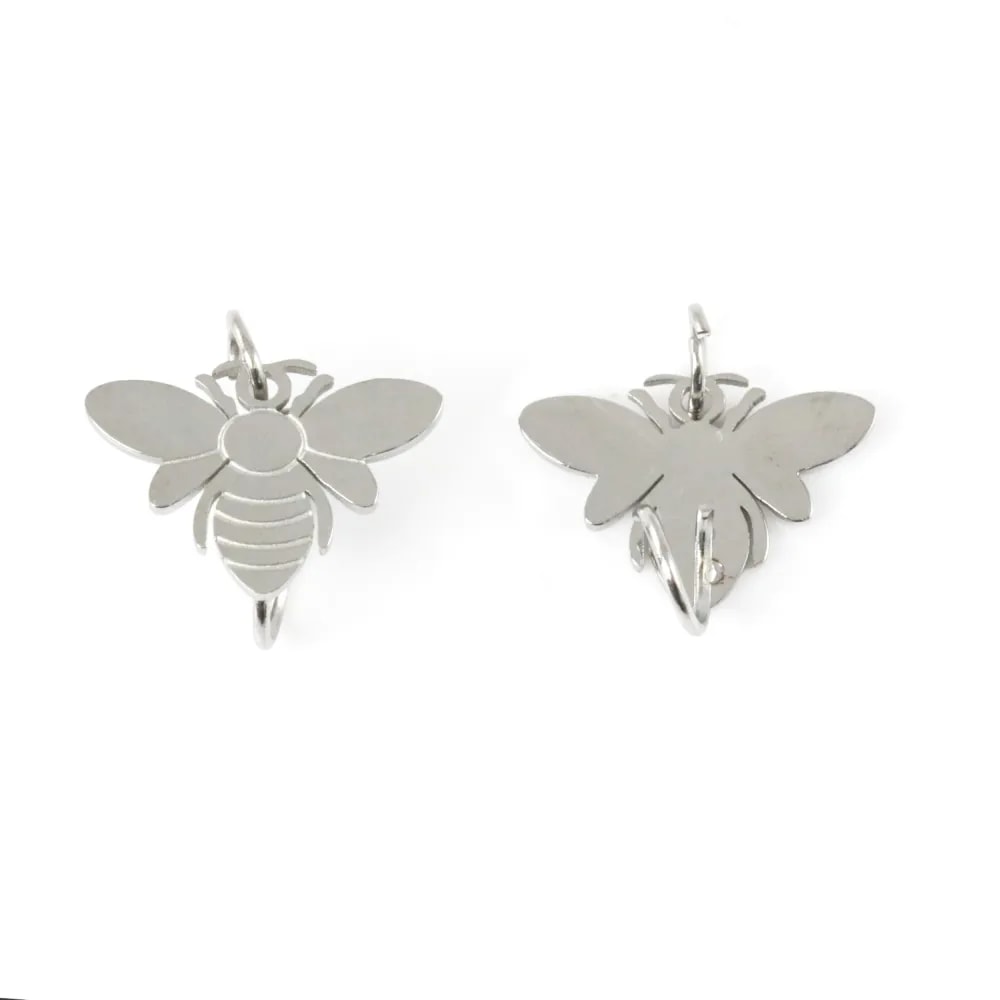 Breloque Anhänger Fleur de Lys 10x11mm - Edelstahl 304 x 1Stk