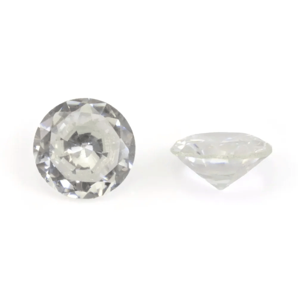 Ossido di Zirconio Rotondo 10mm | Pietra Brillante da Incastonare