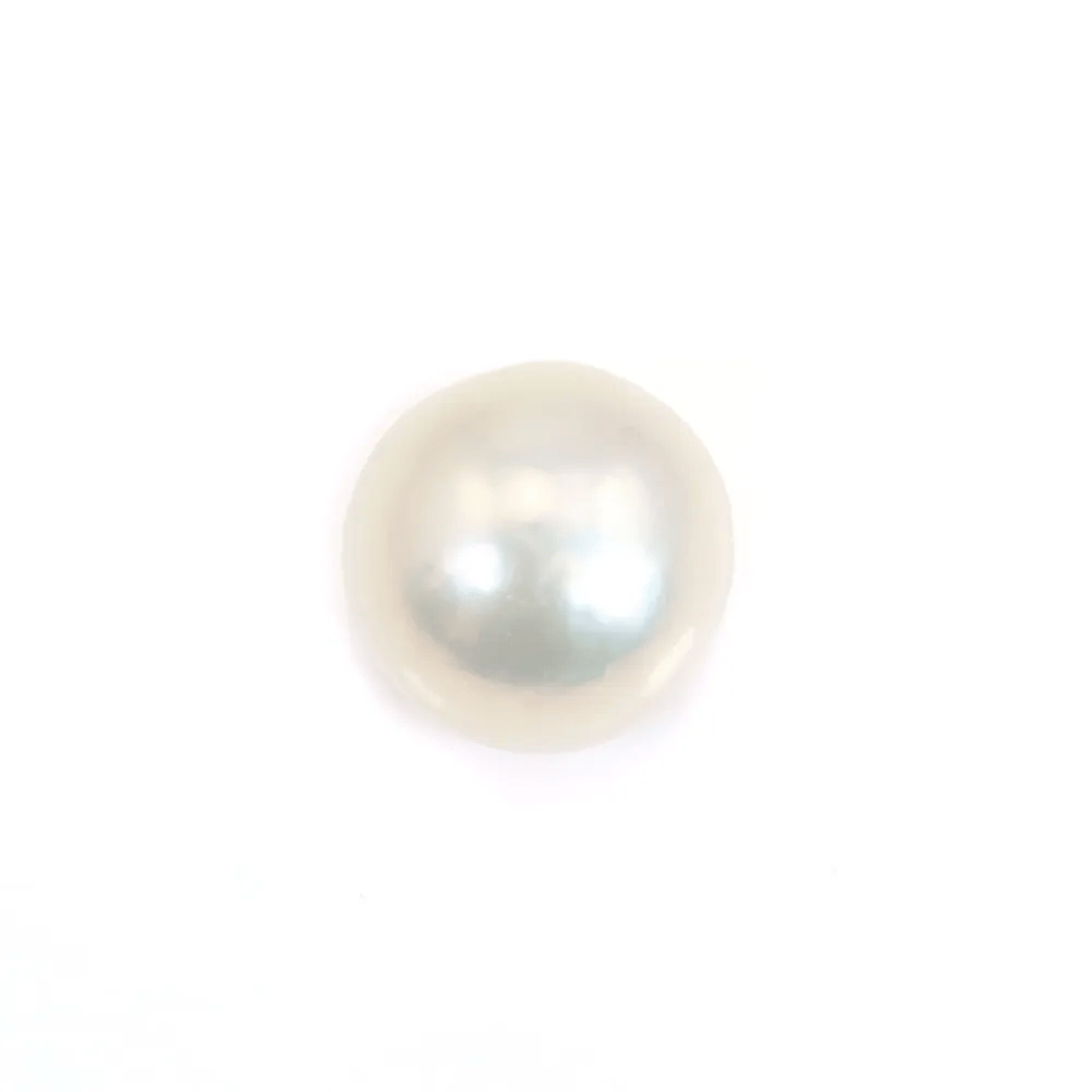 Perle de culture d'eau douce, blanche, ronde  pour pendentif