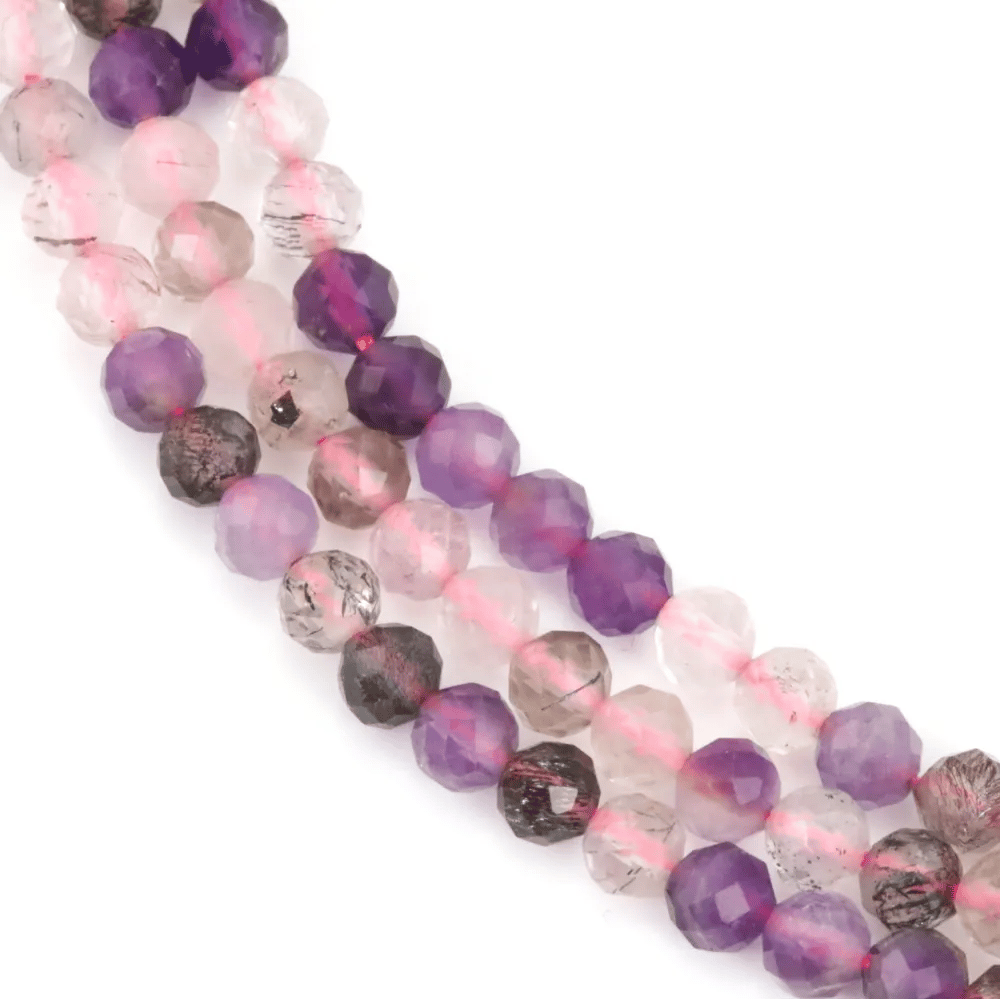 Super Seven Pearl 4mm | Natural Stone for Jewelry Creation