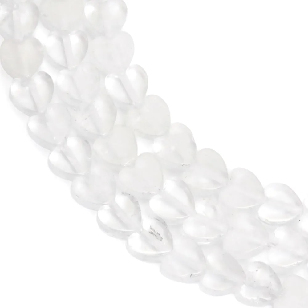 Pearl Heart rock crystal 6mm | Wholesale Stones