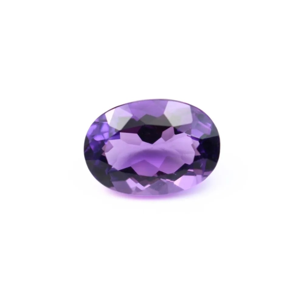 Ametista Oval Facetada para cravar 10x14mm