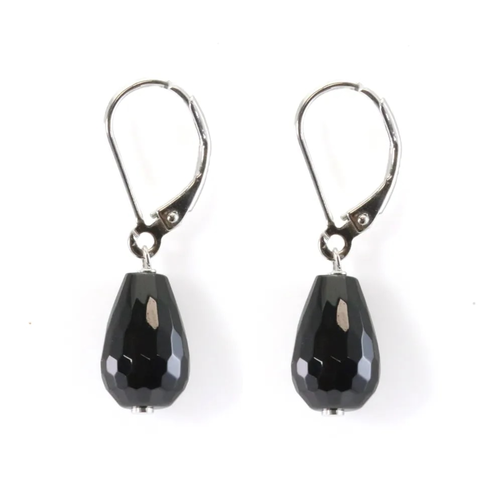 Brincos : onyx drop silver 925 sleeper- Achat / vente pas cher