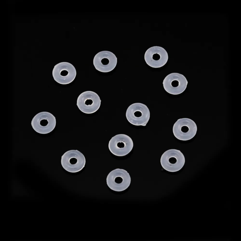 Perla Distanziale Silicone 1x3mm | Componenti Flessibili per Gioielli