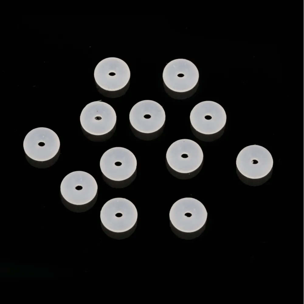 Perle intercalaire rondelle 2x5mm - Silicone x 50pcs