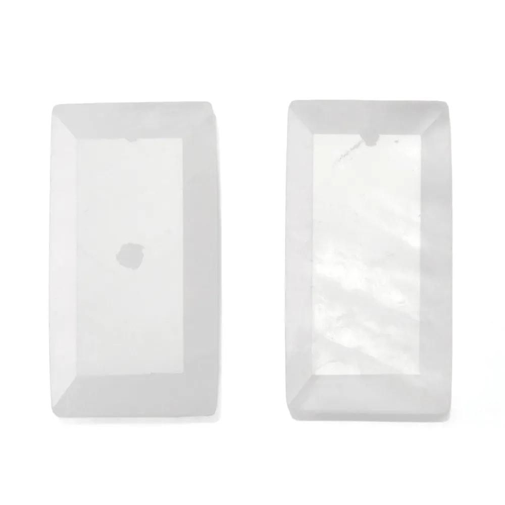 Colgante Cristal de Roca Rectángulo | Piedra para Engastar 13x25mm