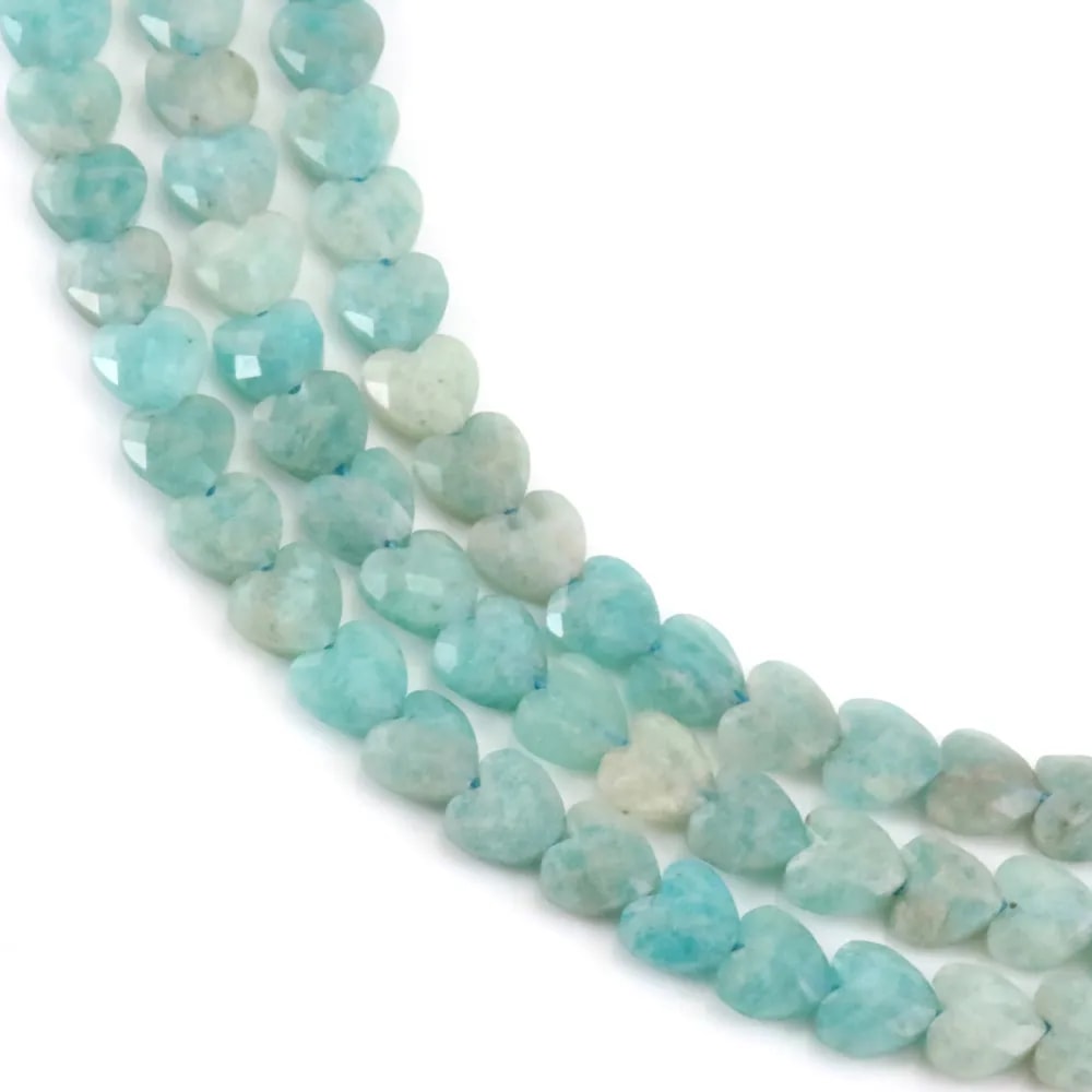 Perle Herz Amazonit 6mm | Spezialist für Schmuckherstellung mit Steinen