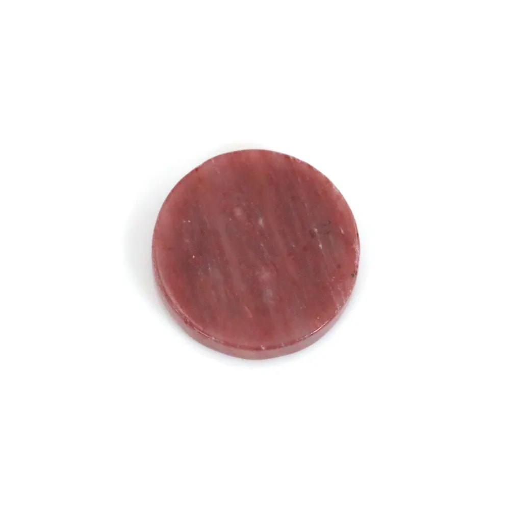 Cabochon Rhodonit Flach Rund | Naturstein | Schmuckherstellung