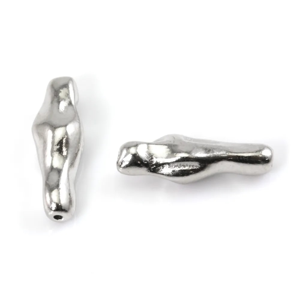 Perla Barocca Tubo Argento 925 Rodio | Fornitore Gioielleria