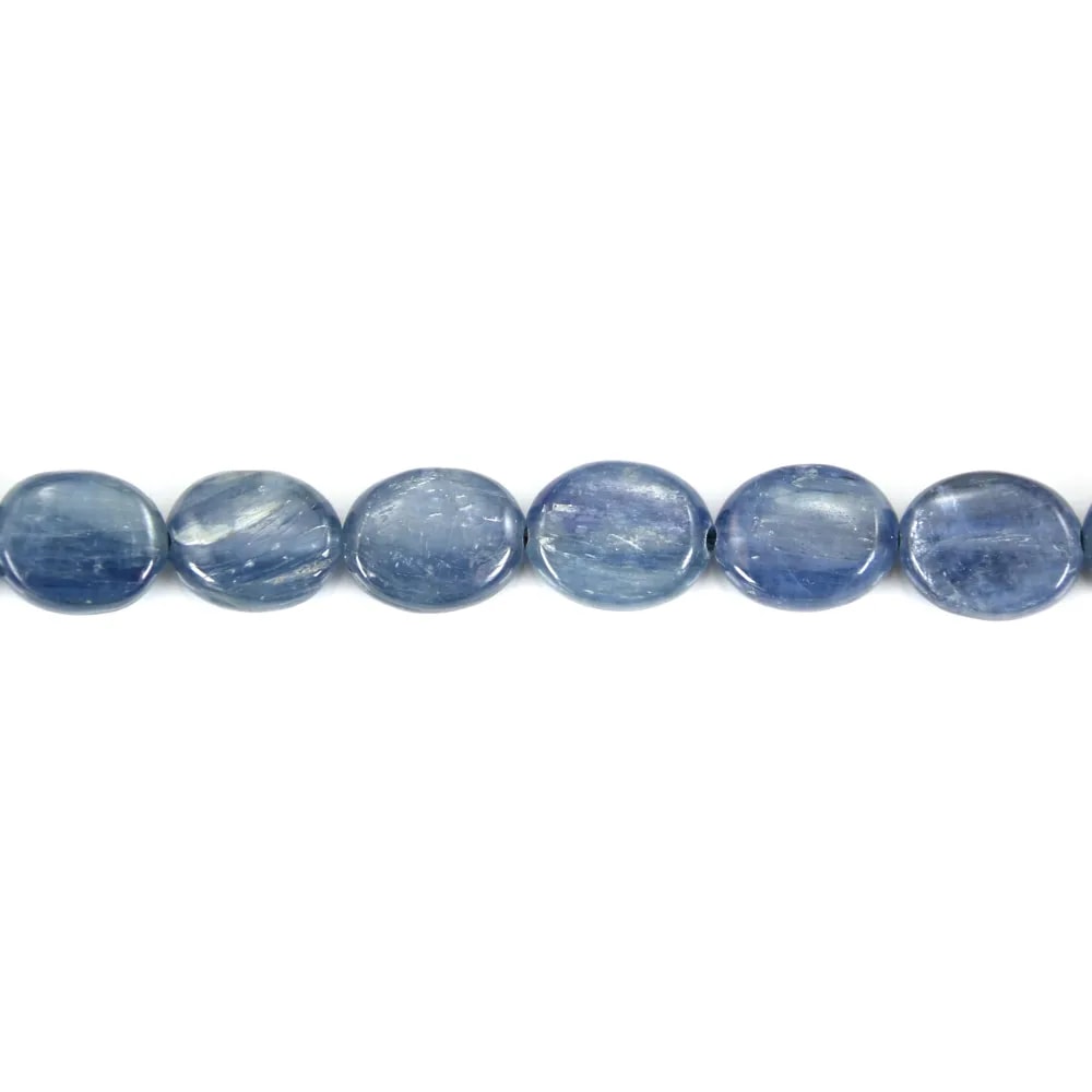 Cianita ovalada 8x10mm x 40cm
