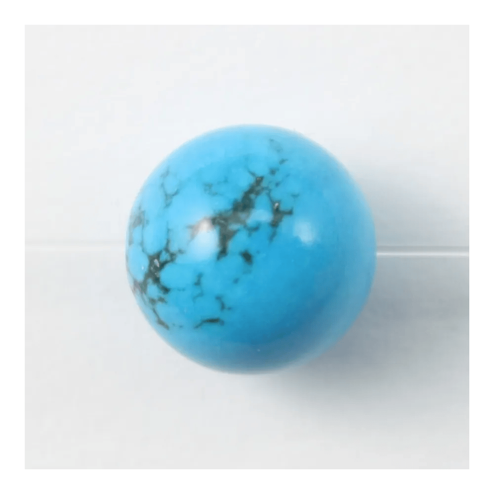 Turquoise  reconstitué  Ronde 10mm x 5 pcs