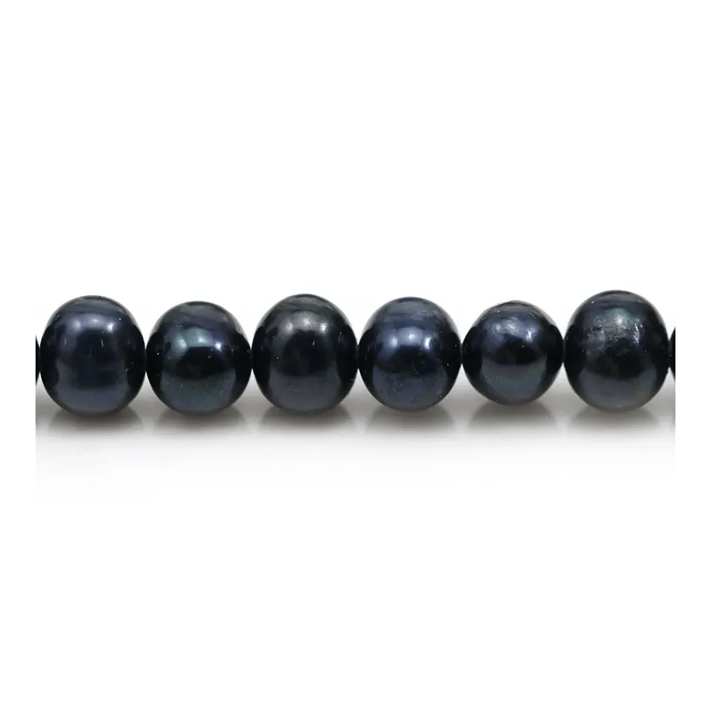 Perles de culture bleues ovales 9-10mm | Perle pour Collier DIY