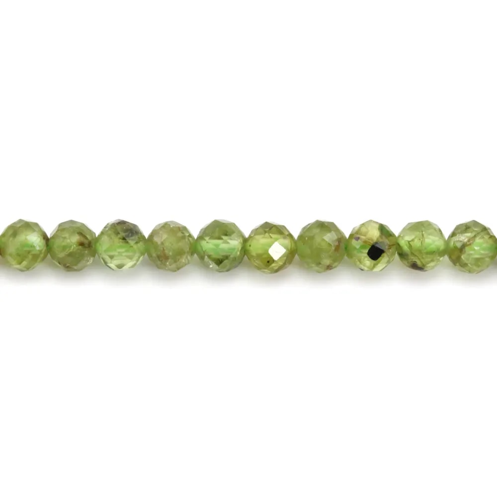 Faceted Round Peridot 4mm x 5pcs