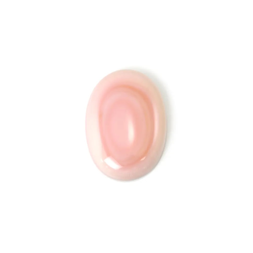 Ovale rosa Lambi-Cabochon 18x25mm x 1 Stück