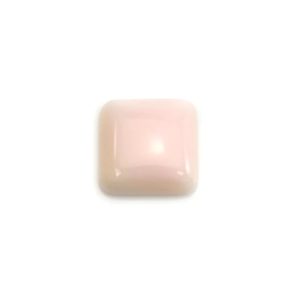 Cabochon Lambi rose carré 8mm x 1pc