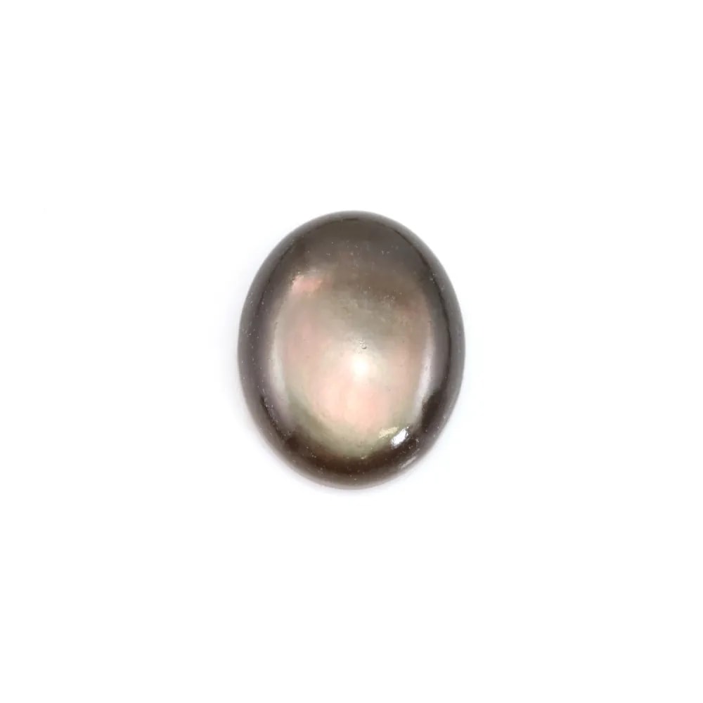 Cabochon Madreperla grigia ovale 8x10mm x 2pz