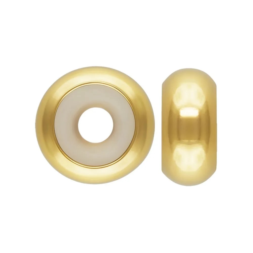 Fermapastiglie rotondo 5mm - Gold Filled x 2pcs