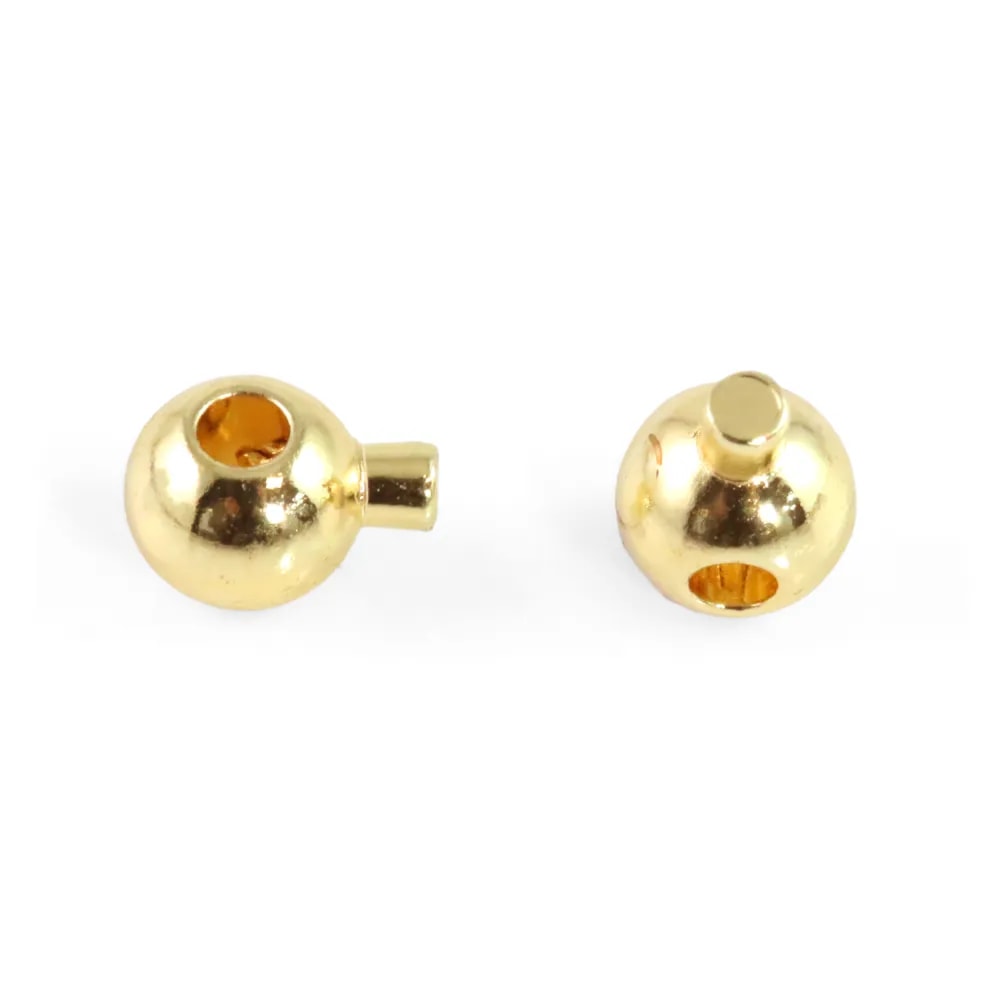 Runde Quetschperle 3.5mm - Gold x 10 Stück