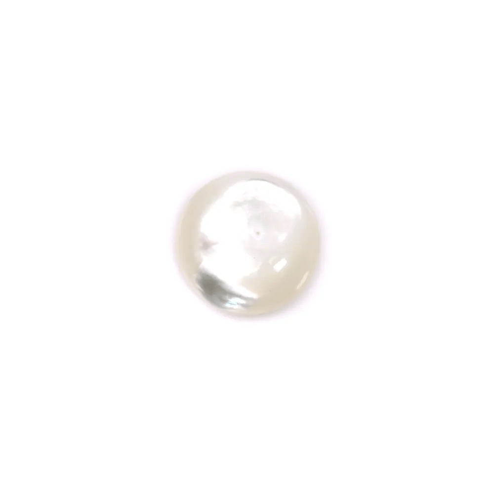 Cabochon Madreperla bianca rotonda 2mm x 4pz