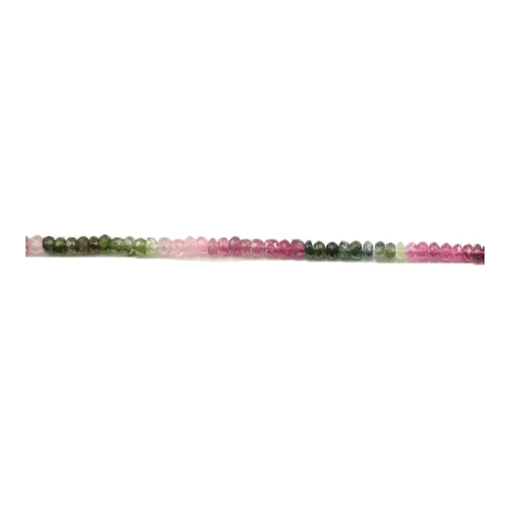 Tourmaline Rondelle Facette