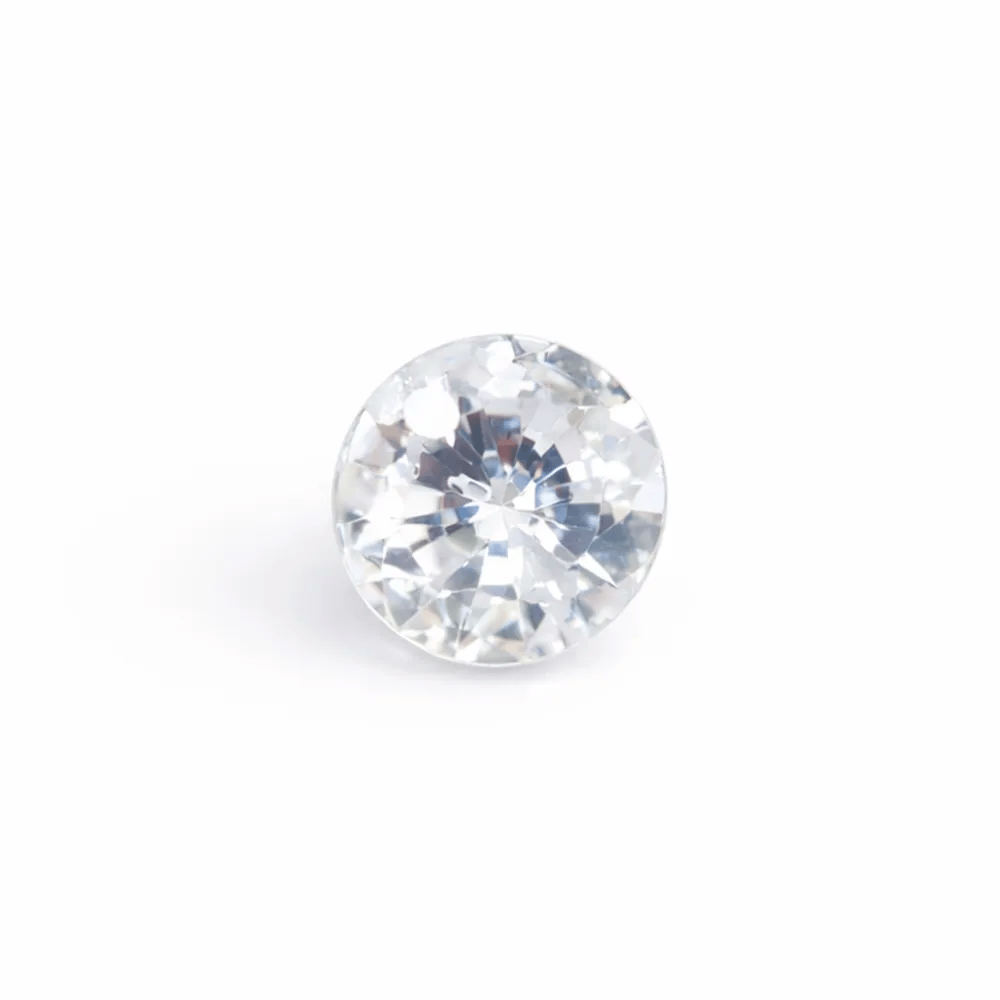 Round Brilliant Zirconium Oxide Pendant 6mm x 2pcs