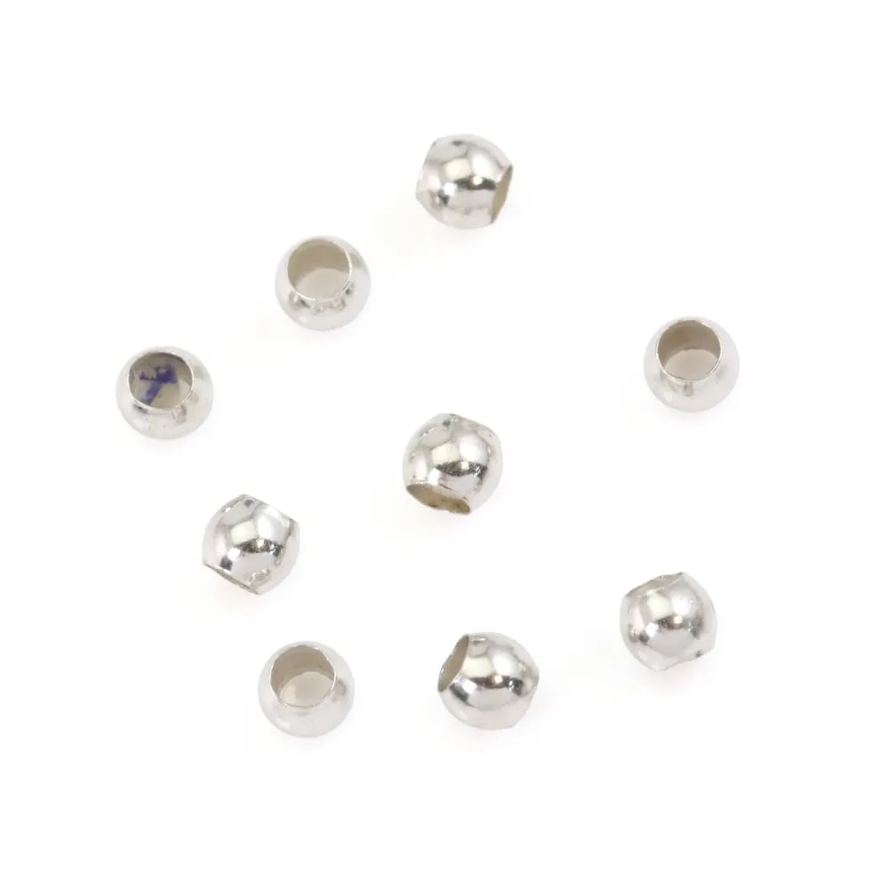 Runde Quetschperle 2.5mm - Silber 925 x 20Stk.