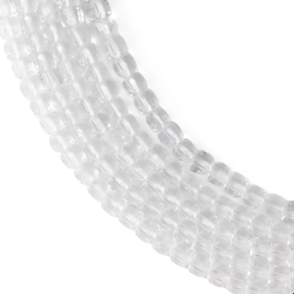Cristallo di rocca cubo sfaccettato 3mm x 38cm