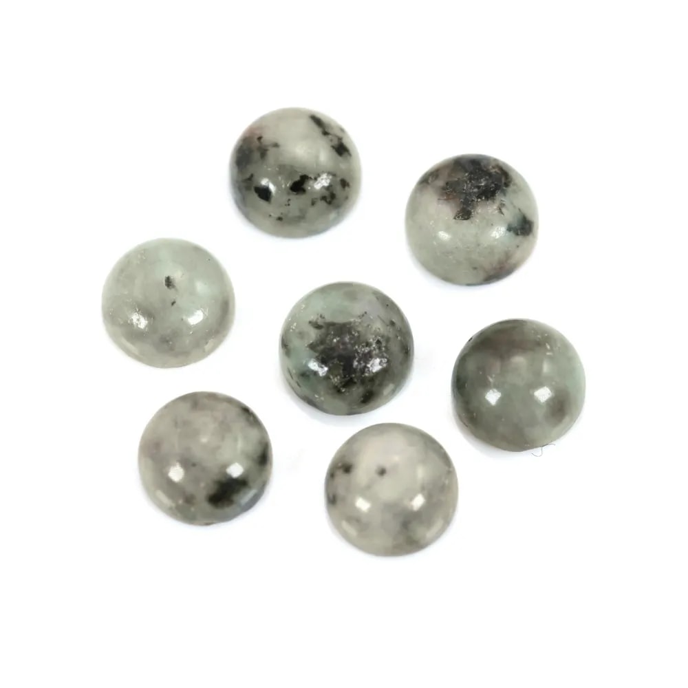 Cabochon Turchese Africano rotondo 6mm x 1pc