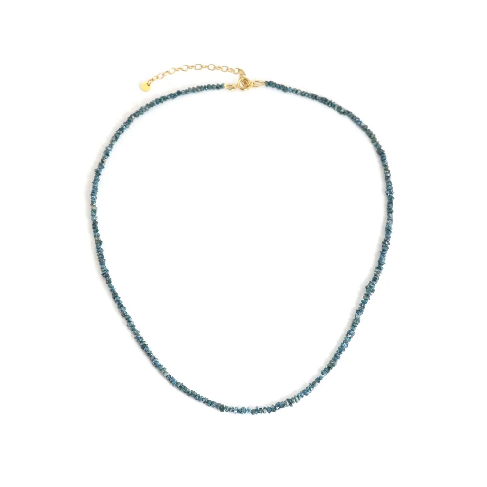 Colar Diamante azul - Gold Filled x 1pc